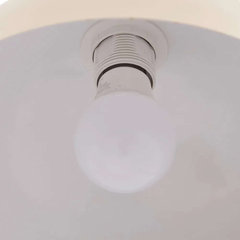 Lindby gulvlampe Tonka, beige, metall/marmor, 180 cm, E27| Gulvlamper