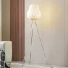Lindby Helin gulvlampe, beige, tekstil, stativ, 144 cm, E27| Gulvlamper