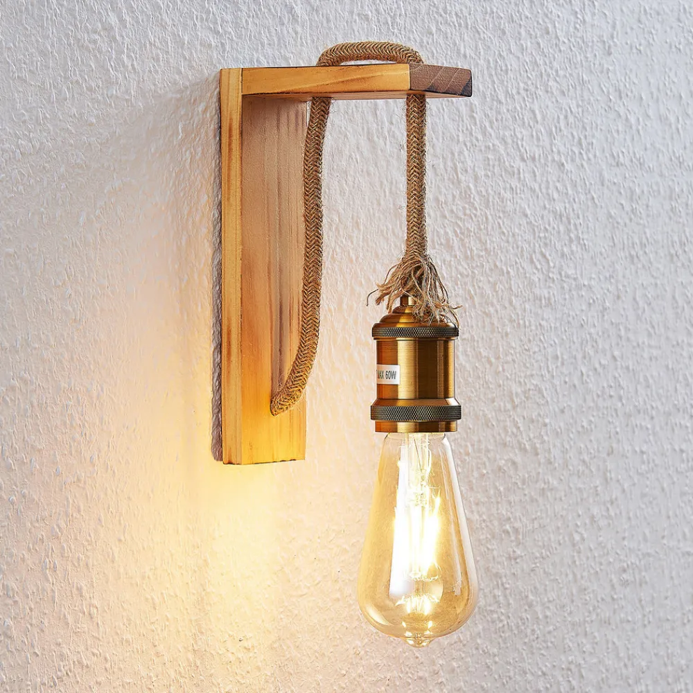 Lindby Helou tre-vegglampe med synlig fatning Discount