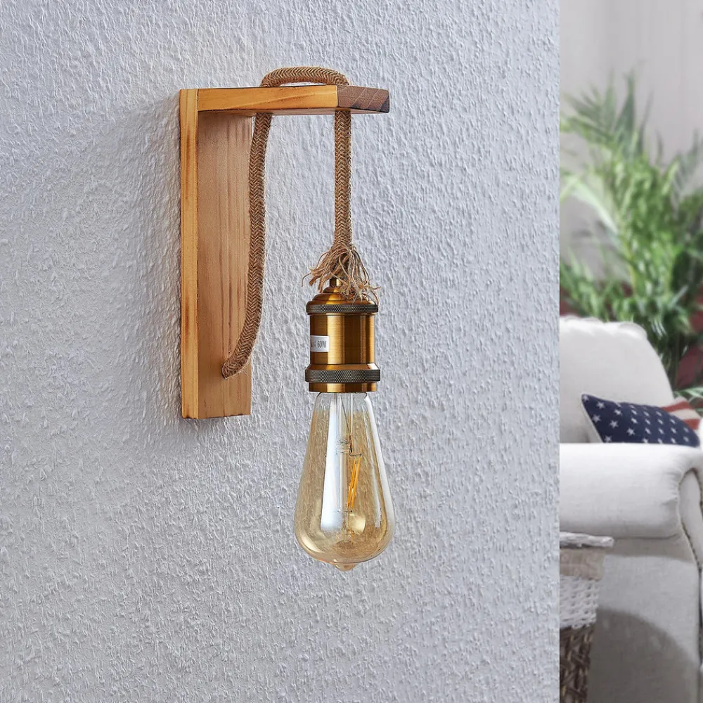 Lindby Helou tre-vegglampe med synlig fatning Discount