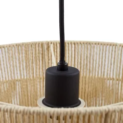 Lindby hengelampe Anuva, natur, papir, Ø 45 cm| Pendellamper