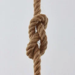 Lindby hengelampe Chaby, Ø 29 cm, 1 lyskilde, metall, tau Discount