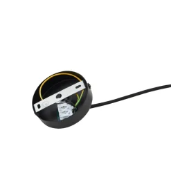 Lindby hengelampe Clarine, svart/hvit, Ø 50 cm, metall| Pendellamper