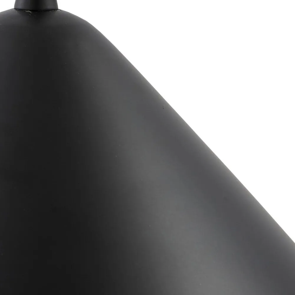 Lindby hengelampe Clarine, svart/hvit, Ø 32 cm, metall| Pendellamper