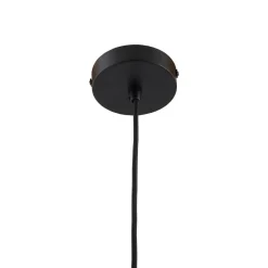 Lindby hengelampe Clarine, svart/hvit, Ø 32 cm, metall| Pendellamper