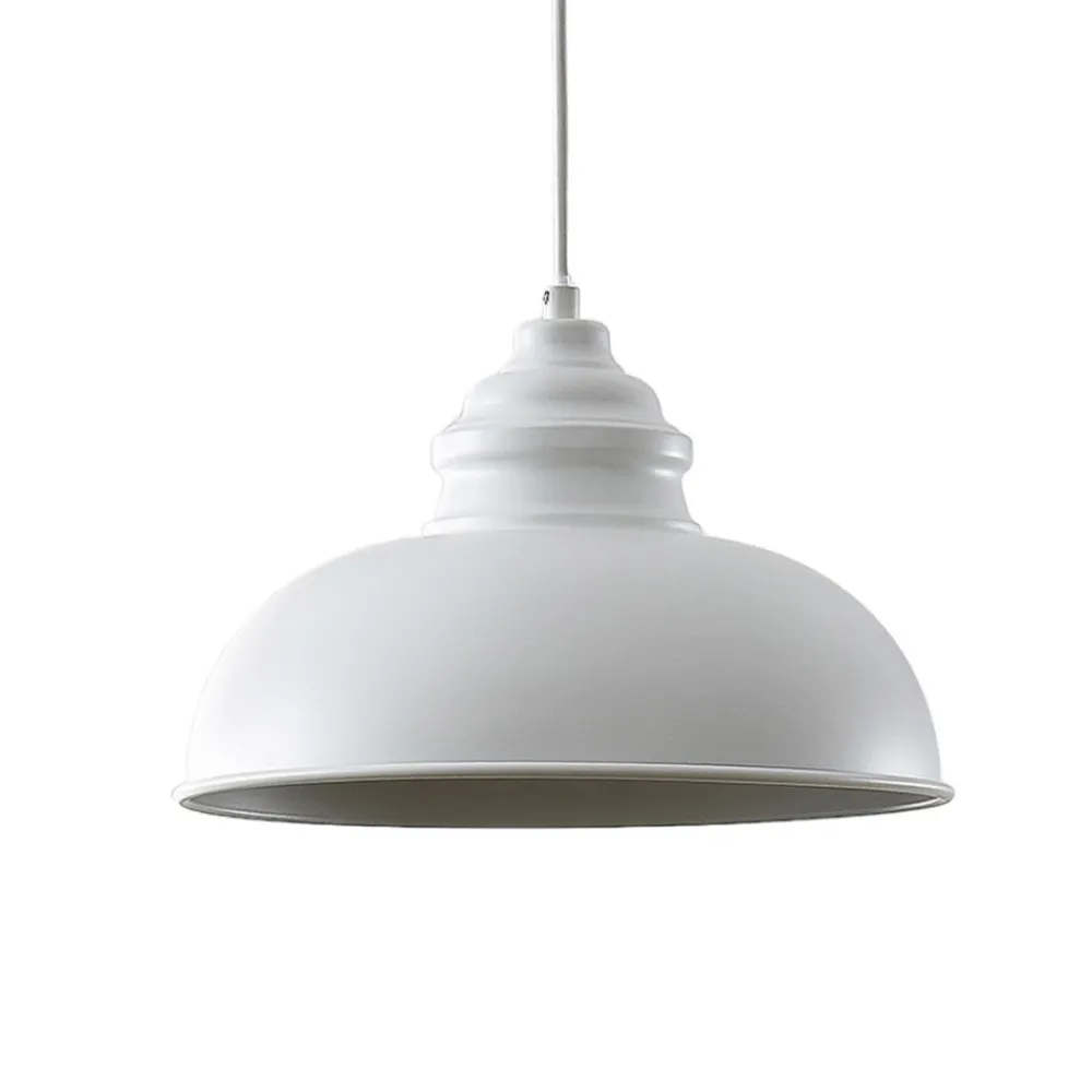 Lindby hengelampe Cliona, hvit, metall, Ø 31 cm, E27 Best