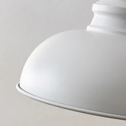 Lindby hengelampe Cliona, hvit, metall, Ø 31 cm, E27 Best