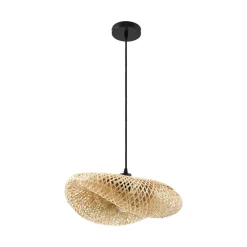 Lindby hengelampe Eleane, bambus, natur, lengde 50 cm, E27 Best