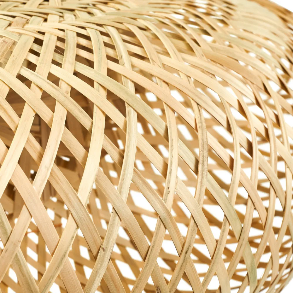 Lindby hengelampe Eleane, bambus, natur, lengde 50 cm, E27 Best