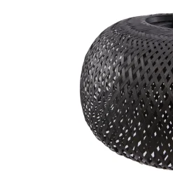 Lindby hengelampe Eskil, svart, bambus, Ø 46,5 cm| Pendellamper