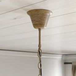 Lindby hengelampe Fibi, brun, gevir, 6 lyskilder E14 Clearance