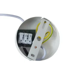 Lindby hengelampe Helin, hvit, Ø 35 cm, stoff| Pendellamper