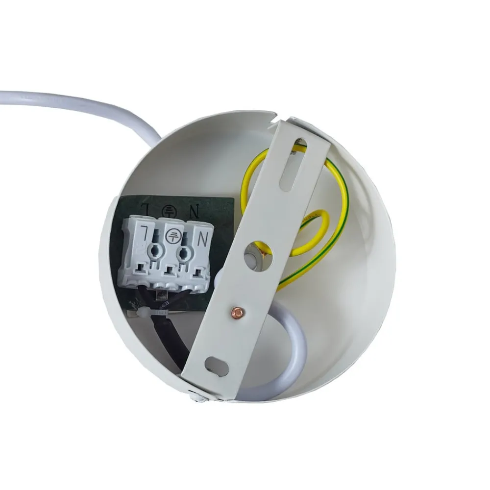 Lindby hengelampe Helin, hvit, Ø 35 cm, stoff| Pendellamper