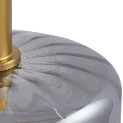 Lindby hengelampe Hildur, 1 lyskilde, Ø 22 cm, røykgrå, glass| Pendellamper