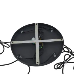 Lindby hengelampe Hildur, Ø 35 cm, røykgrå, glass, E27| Pendellamper