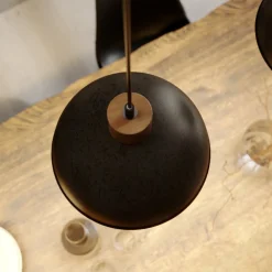 Lindby hengelampe Holgar, grå, 3 lyskilder, tre, metall, E27| Pendellamper