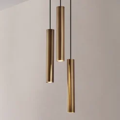 Lindby hengelampe Joffrey, Ø 24 cm, messing, 3 lyskilder, GU10 Sale