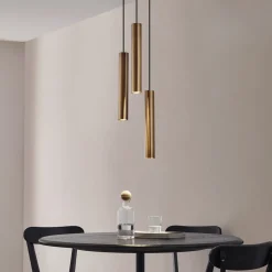 Lindby hengelampe Joffrey, Ø 24 cm, messing, 3 lyskilder, GU10 Sale