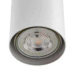 Lindby hengelampe Joffrey, 76 cm, hvit, 4 lyskilder, GU10