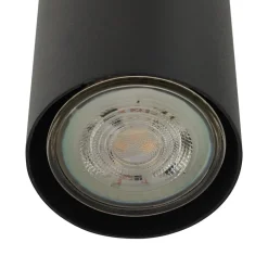 Lindby hengelampe Joffrey, Ø 24 cm, svart, 3 lyskilder, GU10 Discount