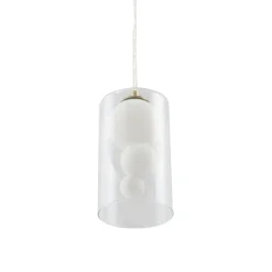 Lindby hengelampe Kupla, opal/klar, glass, 1 lyskilde, G9 Outlet