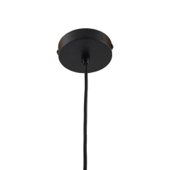 Lindby hengelampe Laylan, svart/hvit, Ø 36 cm, metall Discount