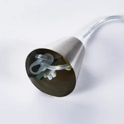 Lindby hengelampe Marike, Ø 30 cm, hvit, glass, kuppel, E27| Pendellamper