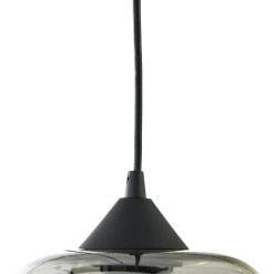 Lindby hengelampe Marla, 6 lyskilder, glass, røykgrå, 108 cm| Pendellamper