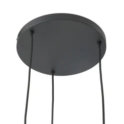 Lindby hengelampe Ovelia, brun/kaffe/beige, 3 lyskilder, E27 Outlet