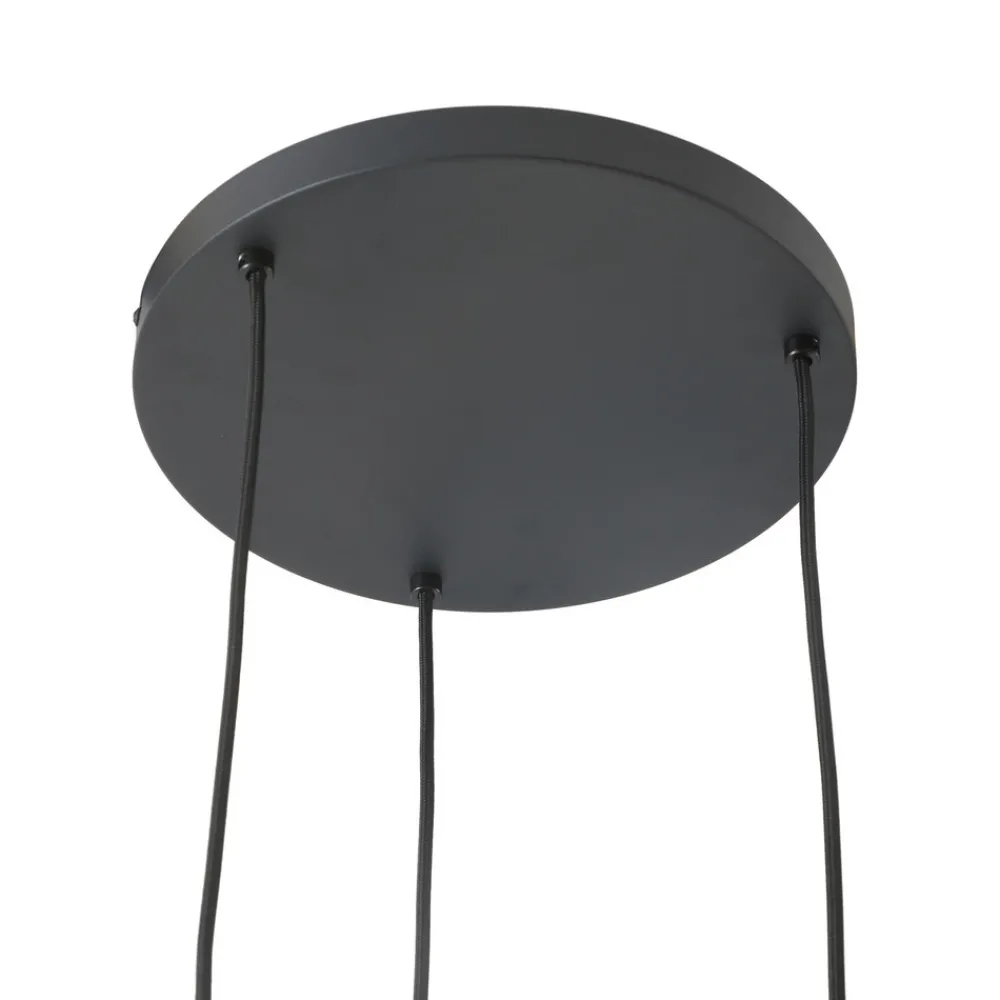 Lindby hengelampe Ovelia, brun/kaffe/beige, 3 lyskilder, E27 Outlet