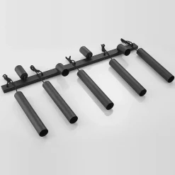 Lindby hengelampe Sanad, 116 cm, 9 lyskilder, svart, GU10 New