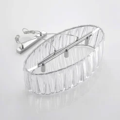 Lindby hengelampe Sofia, 68 cm, 3 lyskilder, E14, krom/klar| Pendellamper