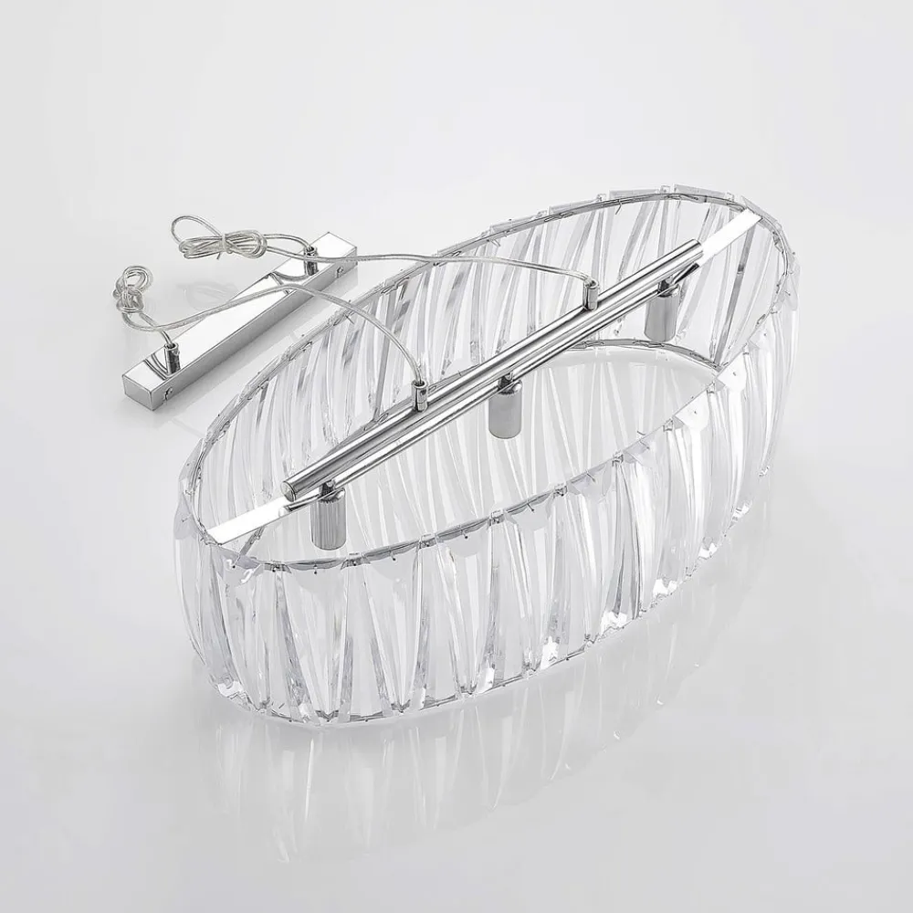 Lindby hengelampe Sofia, 68 cm, 3 lyskilder, E14, krom/klar| Pendellamper