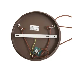 Lindby hengelampe Valentina, E27, Ø 49 cm, røykgrå, glass| Pendellamper