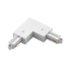 Lindby hjørnekontakt Linaro, hvit, 1-fase system| Skinnesystem