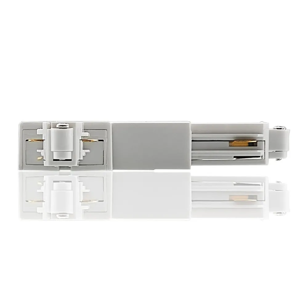 Lindby hjørnekontakt Linaro, hvit, 1-fase system| Skinnesystem