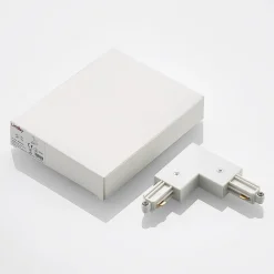 Lindby hjørnekontakt Linaro, hvit, 1-fase system| Skinnesystem