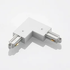 Lindby hjørnekontakt Linaro, hvit, 1-fase system| Skinnesystem