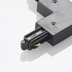 Lindby hjørnekontakt Linaro, svart, 1-fase system| Skinnesystem