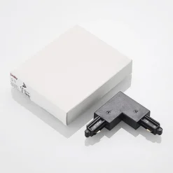 Lindby hjørnekontakt Linaro, svart, 1-fase system| Skinnesystem