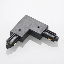 Lindby hjørnekontakt Linaro, svart, 1-fase system| Skinnesystem