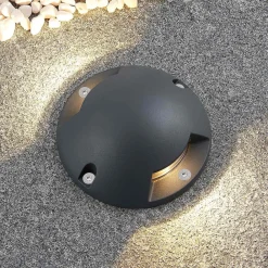 Lindby Huban gulv-spotlight med LED, 2 lyskilder Clearance