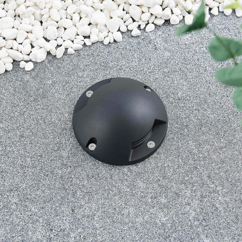 Lindby Huban gulv-spotlight med LED, 2 lyskilder Clearance