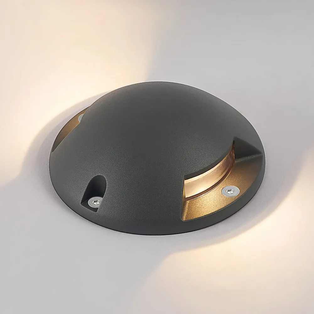 Lindby Huban gulv-spotlight med LED, 2 lyskilder Clearance