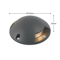 Lindby Huban gulv-spotlight med LED, 2 lyskilder Clearance