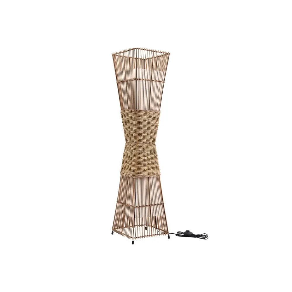 Lindby Jacinto gulvlampe, bambus, hamp, høyde 130 cm| Gulvlamper