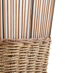 Lindby Jacinto gulvlampe, bambus, hamp, høyde 130 cm| Gulvlamper