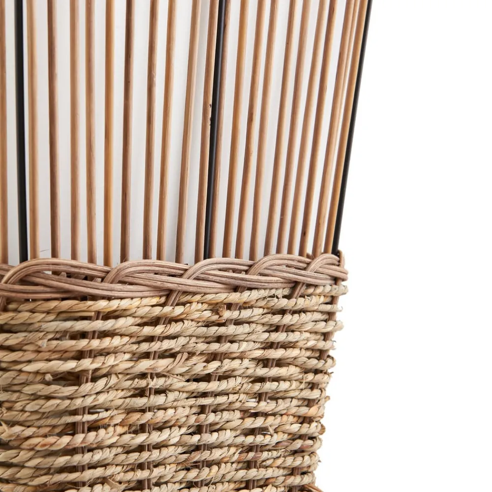Lindby Jacinto gulvlampe, bambus, hamp, høyde 130 cm| Gulvlamper