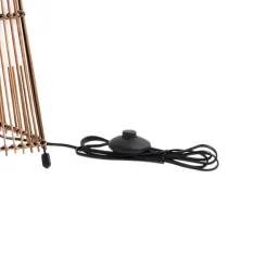 Lindby Jacinto gulvlampe, bambus, hamp, høyde 130 cm| Gulvlamper