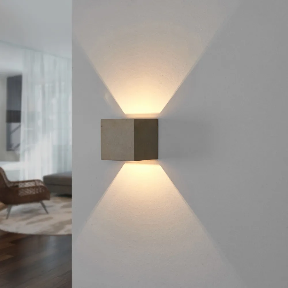 Lindby Jayden vegglampe i kantet form, sett med 2 stk Sale